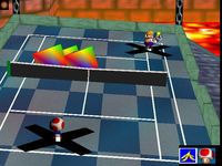 une photo d'Ã©cran de Mario Tennis sur Nintendo 64